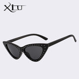 Women Triangle Cateye UV400 Sunglasses