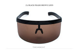 Women Oversized Shield Visor Sunglasses