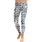Women Skull Head Camouflage Leggings