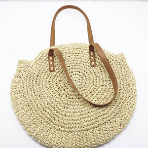 Women Summer Straw Beach Bag