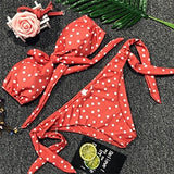 Polka Dot Thong Bikini Sexy Bandeau Brazilian Bikini