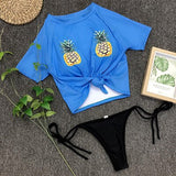 High Waist Pineapple Sports Bikini