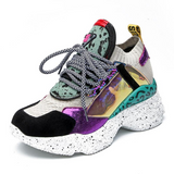 Women Platform White Sneakers Shoes