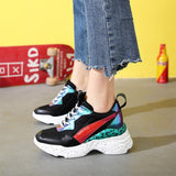 Women Platform White Sneakers Shoes