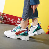 Women Platform White Sneakers Shoes