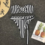 Visual Geometric Design High Waist Bikini