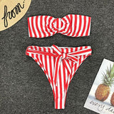 Visual Geometric Design High Waist Bikini