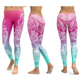 Women Skull Elastic Slim Workout Leggings