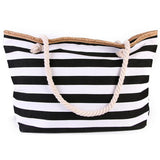 Women Canvas Striped Shoulder Bag