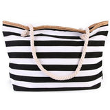Women Canvas Striped Shoulder Bag