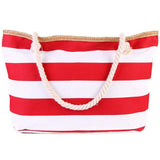 Women Canvas Striped Shoulder Bag