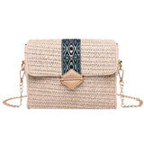 Women Woven Beach Cross Body Bag