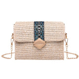 Women Woven Beach Cross Body Bag