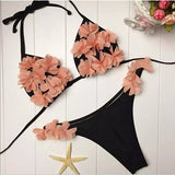 String bikini Brazilian Thong Geometric Bikini
