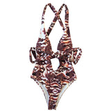 Deep-V New Badpak Plus Size Swimwear