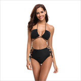 Sexy swimsuit  bikini 2019 sexy swimsuit High-waisted Bandage neck bikini