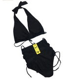 Sexy swimsuit  bikini 2019 sexy swimsuit High-waisted Bandage neck bikini