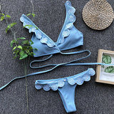 Ruffle Swimwear Sexy Lace Bikini