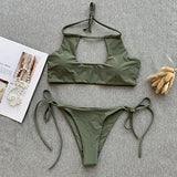 High Neck Women Swimsuit