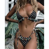 Ruffle Swimsuit Polka Dot Bikini