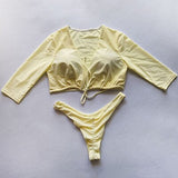 Unique Long Sleeves Swimwear