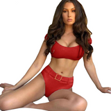 Swimwear Belt High Wasit Bikini
