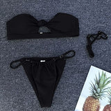 Swimwear for Women Bow Knot Bandeau Bikini