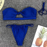 Swimwear for Women Bow Knot Bandeau Bikini