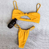 Swimwear for Women Bow Knot Bandeau Bikini