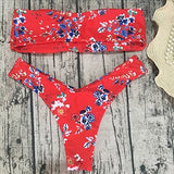 Women Swimsuit Floral Bikinis Set