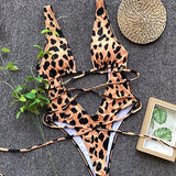 Sexy One Piece Leopard Swimwear