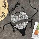Black Swimwear for Women Halter Bikini