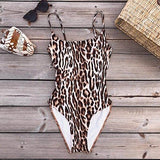 Leopard Vintage One Piece Swimsuit
