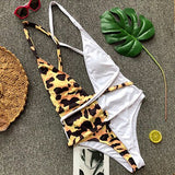 Leopard Print One Piece Swimsuit